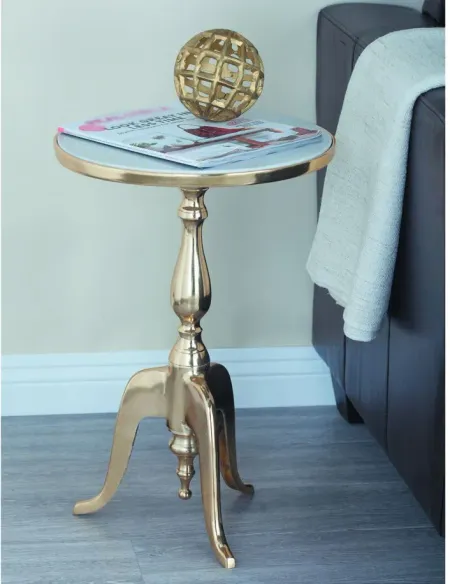 Ivy Collection Tripod Accent Table in Gray by UMA Enterprises