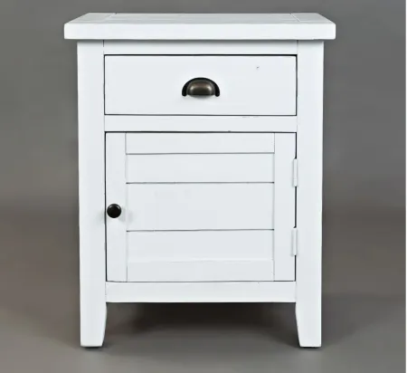 Artisan's Craft Accent Table in Weathered White by Jofran