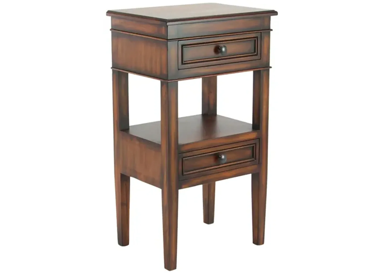 Ivy Collection Side Accent Table in Brown by UMA Enterprises