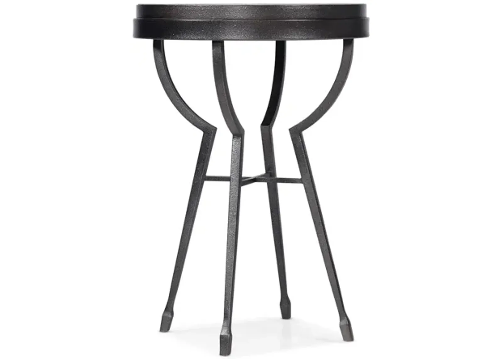 Commerce & Market Metal Side Table in Light Wood by Hooker Furniture