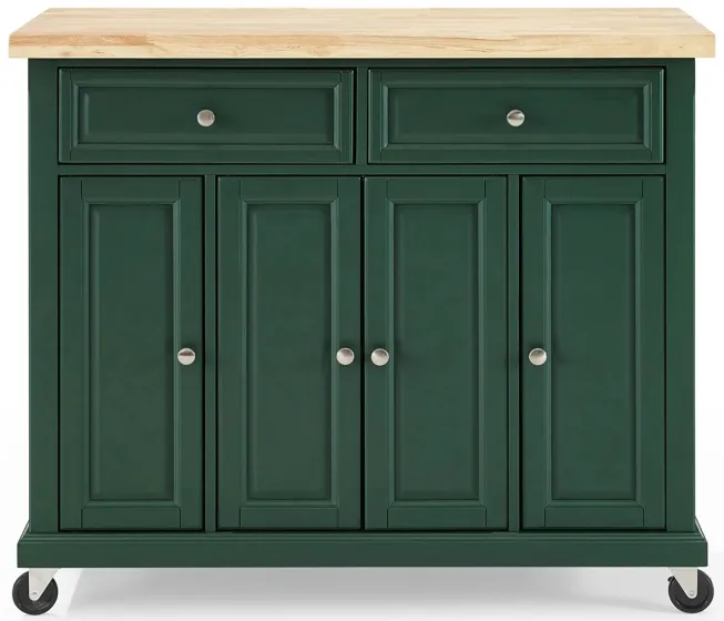 Madison Kitchen Cart in Emerald Green by Crosley Brands