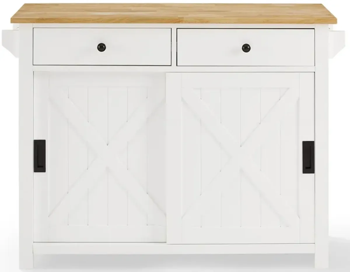 Laurel Kitchen Cart in White by Crosley Brands