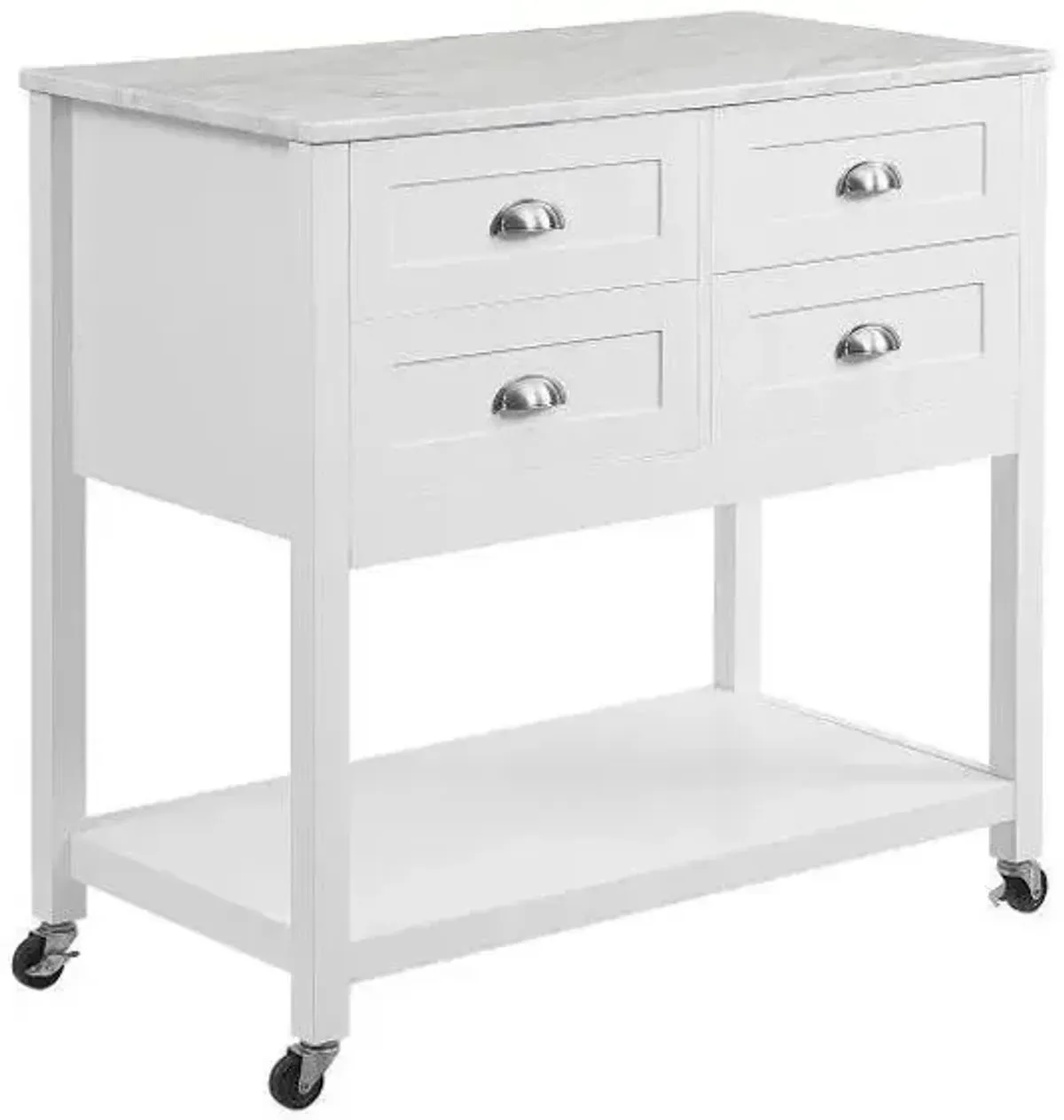 Connell Kitchen Cart in White by Crosley Brands