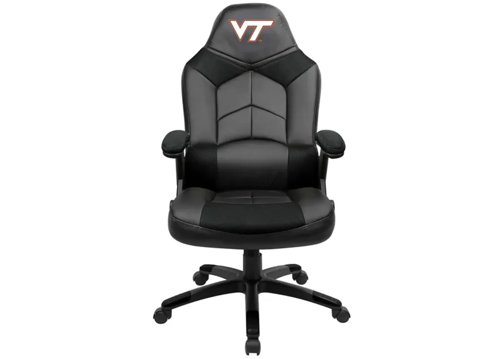 NCAA Faux Leather Oversized Gaming Chair in Virginia Tech by Imperial International