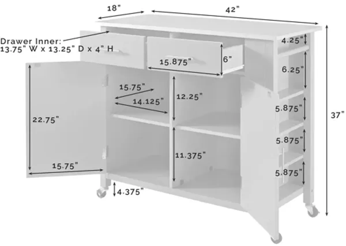 Savannah Kitchen Cart