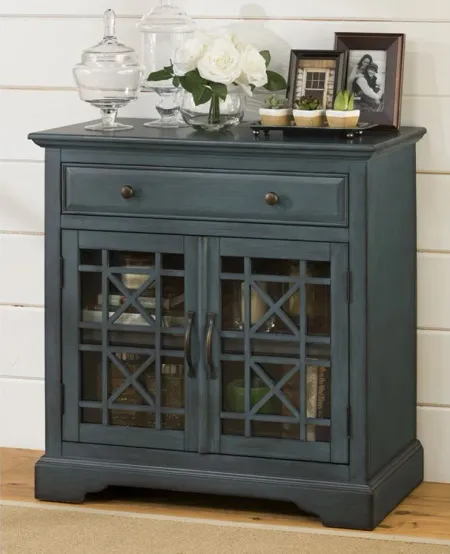 Craftsman Accent Console in Antique Blue by Jofran