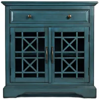 Craftsman Accent Console in Antique Blue by Jofran