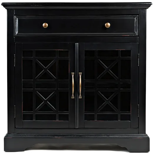 Craftsman Accent Console in Antique Black by Jofran