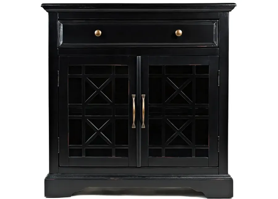 Craftsman Accent Console in Antique Black by Jofran