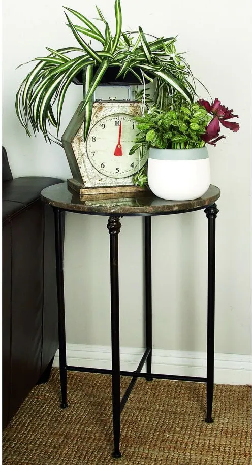 Ivy Collection Minimal Accent Table in Black by UMA Enterprises