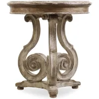 Chatelet Scroll Accent Table in Brown by Hooker Furniture