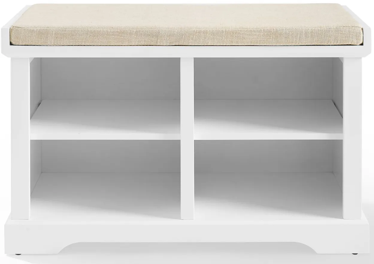 Anderson Storage Bench in White by Crosley Brands