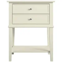 Franklin Accent Table in White by DOREL HOME FURNISHINGS