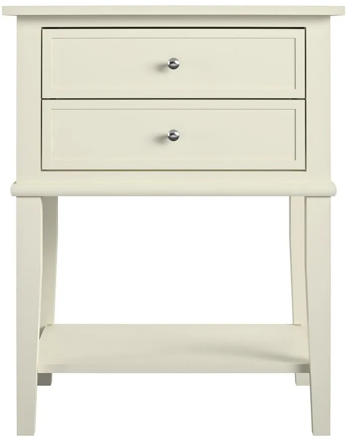 Franklin Accent Table in White by DOREL HOME FURNISHINGS