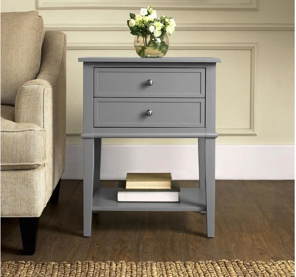 Franklin Accent Table in Gray by DOREL HOME FURNISHINGS