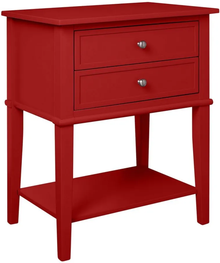 Franklin Accent Table in Red by DOREL HOME FURNISHINGS