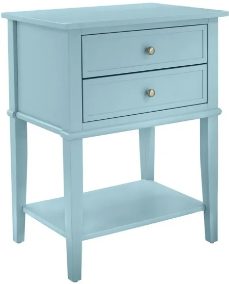 Franklin Accent Table in Blue by DOREL HOME FURNISHINGS