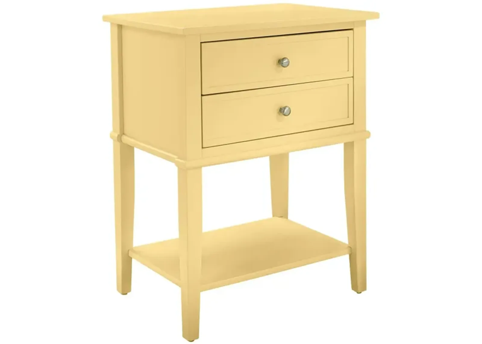 Franklin Accent Table in Yellow by DOREL HOME FURNISHINGS