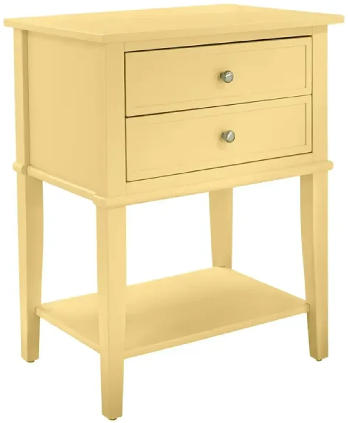 Franklin Accent Table in Yellow by DOREL HOME FURNISHINGS