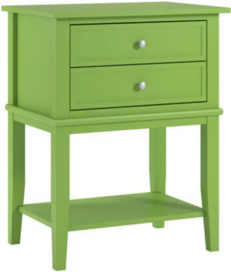 Franklin Accent Table in Lime Green by DOREL HOME FURNISHINGS