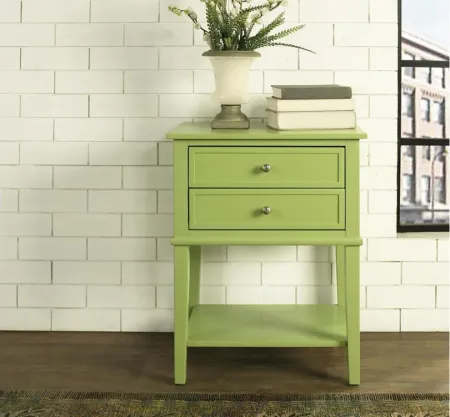 Franklin Accent Table in Lime Green by DOREL HOME FURNISHINGS