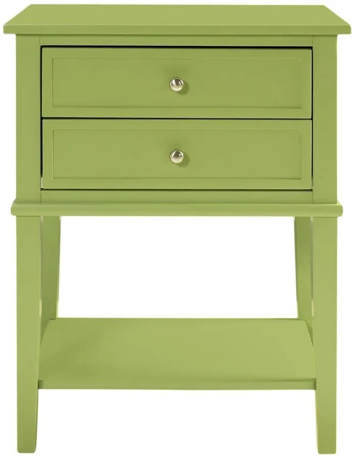 Franklin Accent Table in Lime Green by DOREL HOME FURNISHINGS