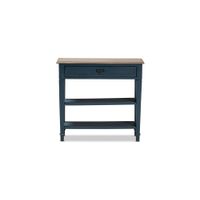 Dauphine Console Table in Blue/Oak by Wholesale Interiors