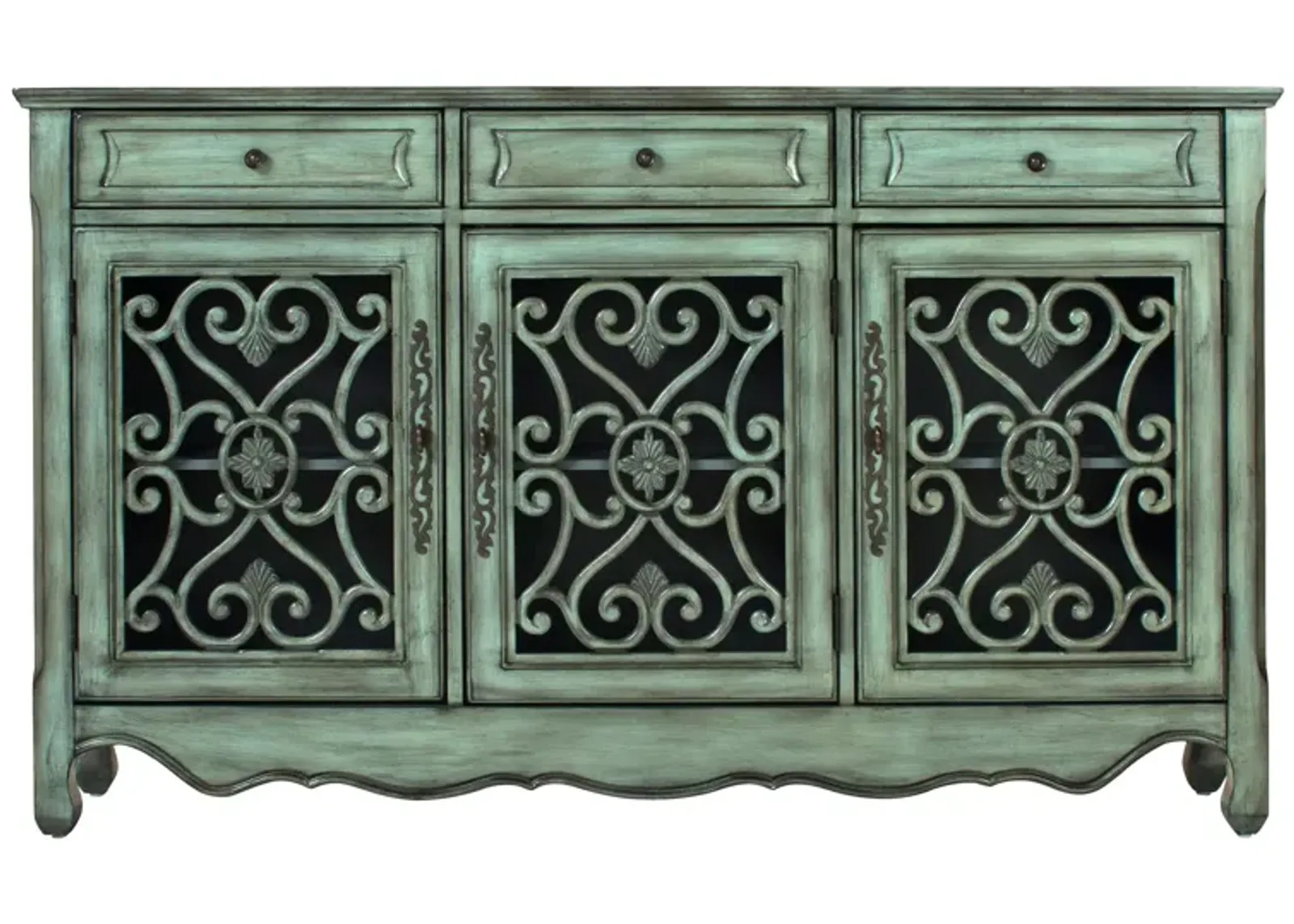 Sylvia Credenza in Green by Coast To Coast Imports