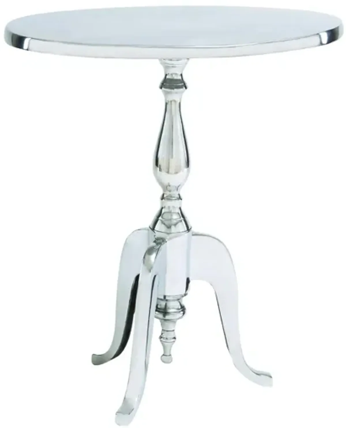 Ivy Collection Sofa Accent Table in Silver by UMA Enterprises