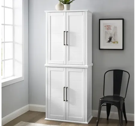 Bartlett Tall Storage Pantry -2pc. in White by Crosley Brands