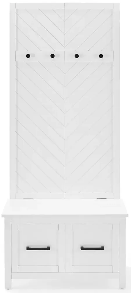 Kayce Hall Tree in White by Crosley Brands