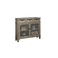 Vernon Console Cabinet in Weathered Gray by Acme Furniture Industry