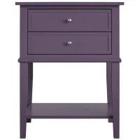 Franklin Accent Table in Purple by DOREL HOME FURNISHINGS