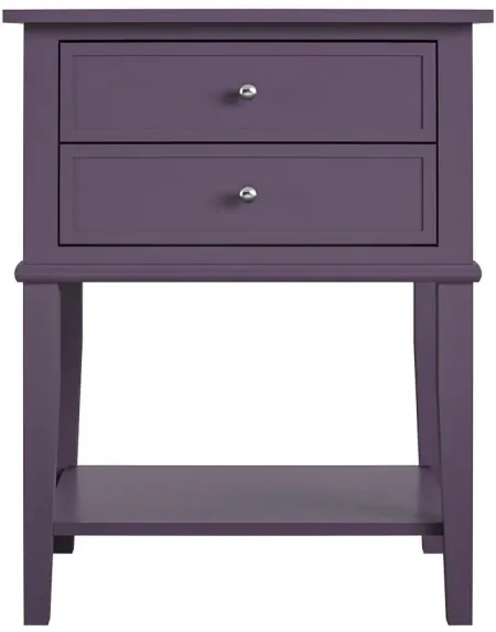 Franklin Accent Table in Purple by DOREL HOME FURNISHINGS