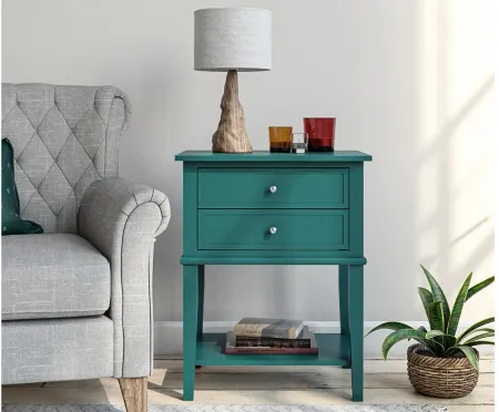 Franklin Accent Table in Emerald Green by DOREL HOME FURNISHINGS
