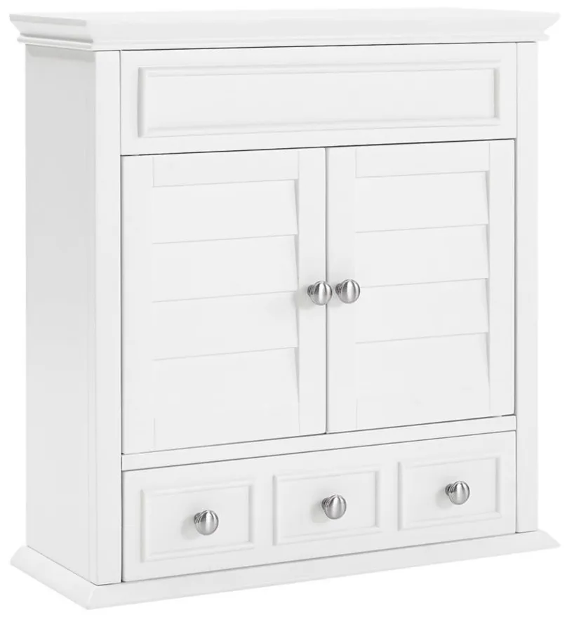 Lydia Wall Cabinet in White by Crosley Brands