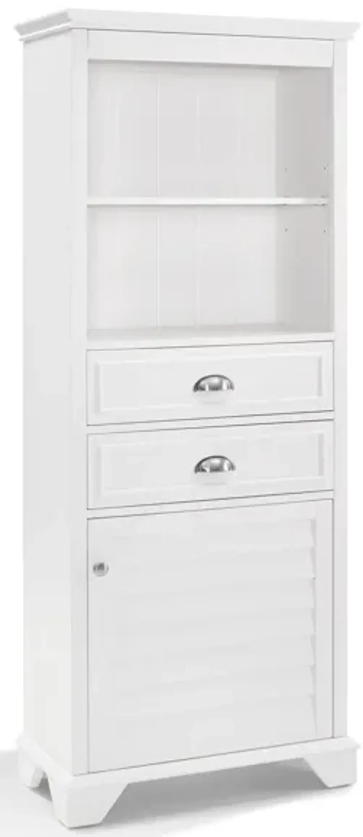 Lydia Tall Cabinet in White by Crosley Brands