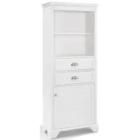 Lydia Tall Cabinet in White by Crosley Brands