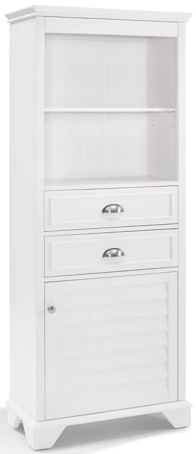 Lydia Tall Cabinet in White by Crosley Brands