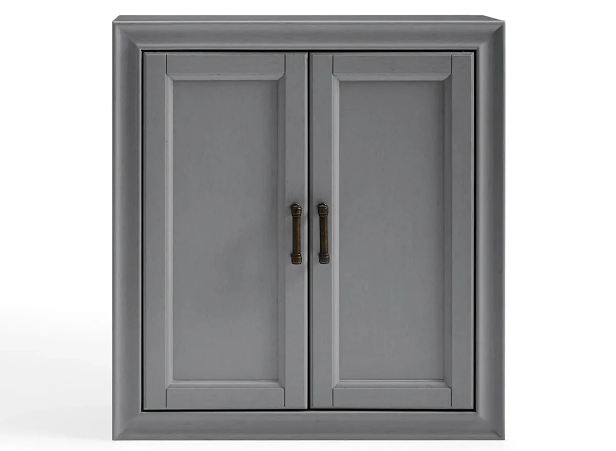 Tara Wall Cabinet in Gray by Crosley Brands