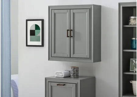 Tara Wall Cabinet in Gray by Crosley Brands