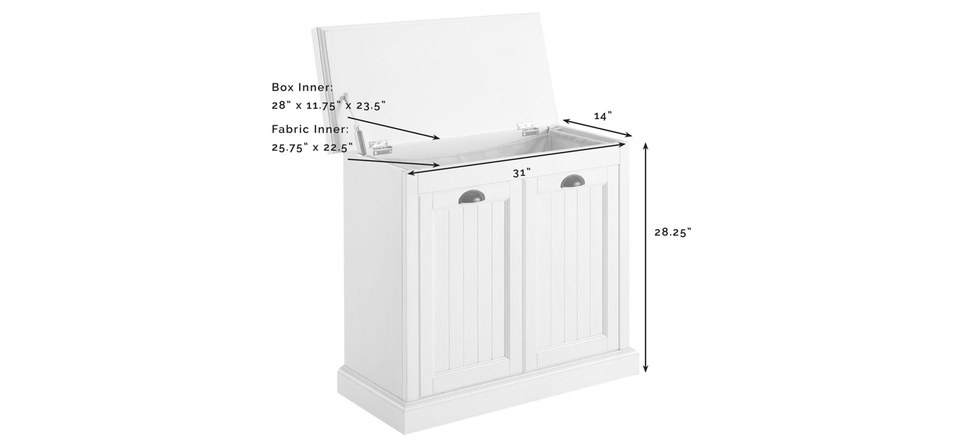 Seaside LiftTop Linen Hamper