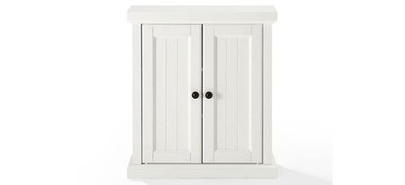 Seaside Wall Cabinet in Distressed White by Crosley Brands