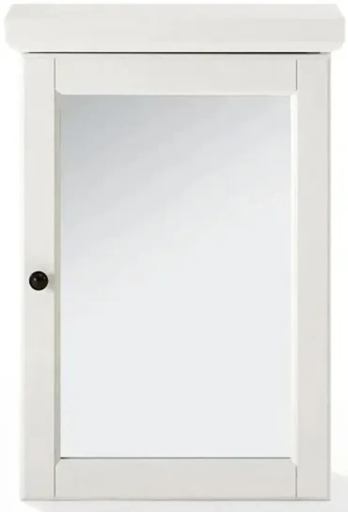 Seaside Mirrored Wall Cabinet in Distressed White by Crosley Brands