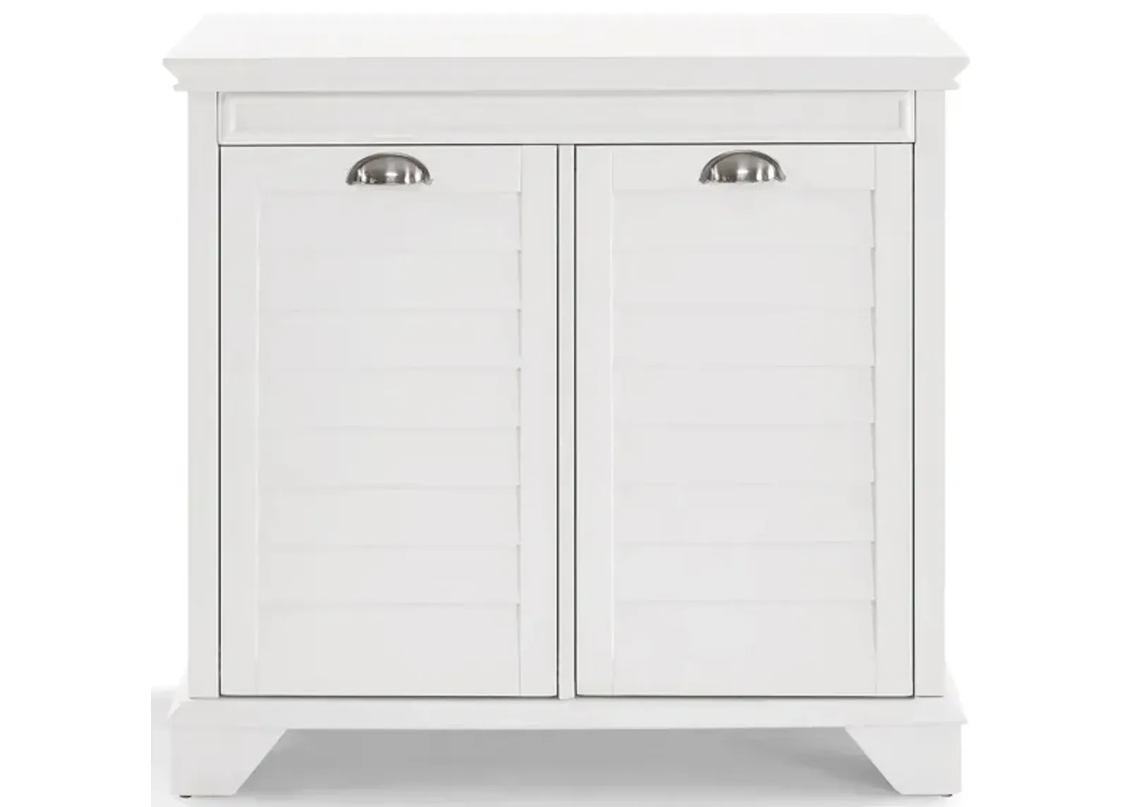 Lydia Linen Hamper in White by Crosley Brands