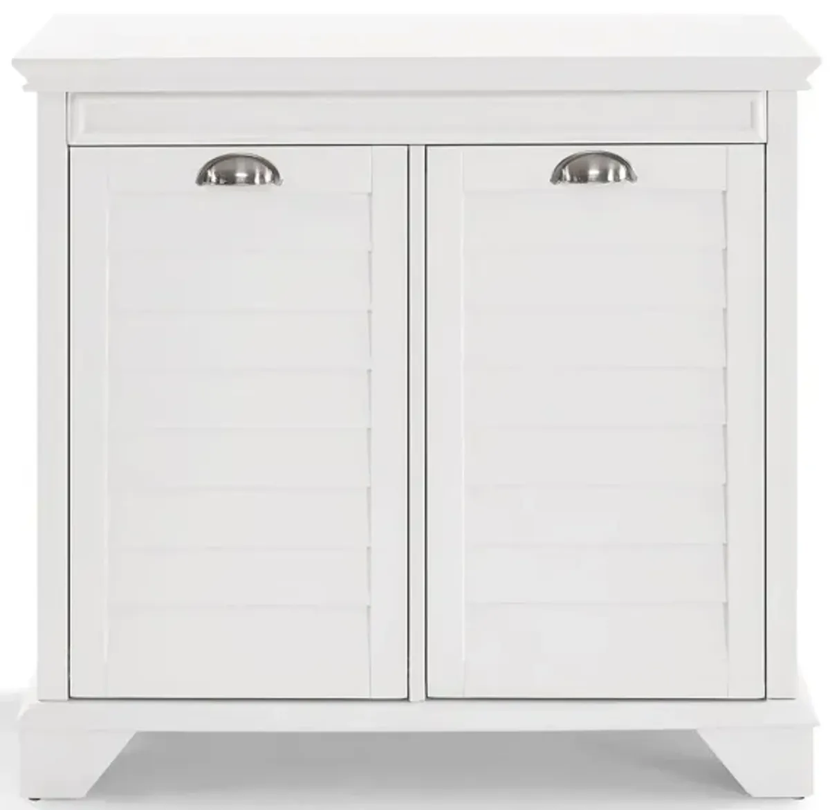 Lydia Linen Hamper in White by Crosley Brands