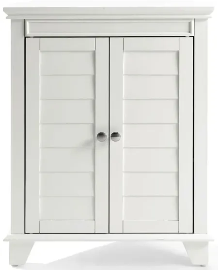 Lydia Corner Cabinet in White by Crosley Brands