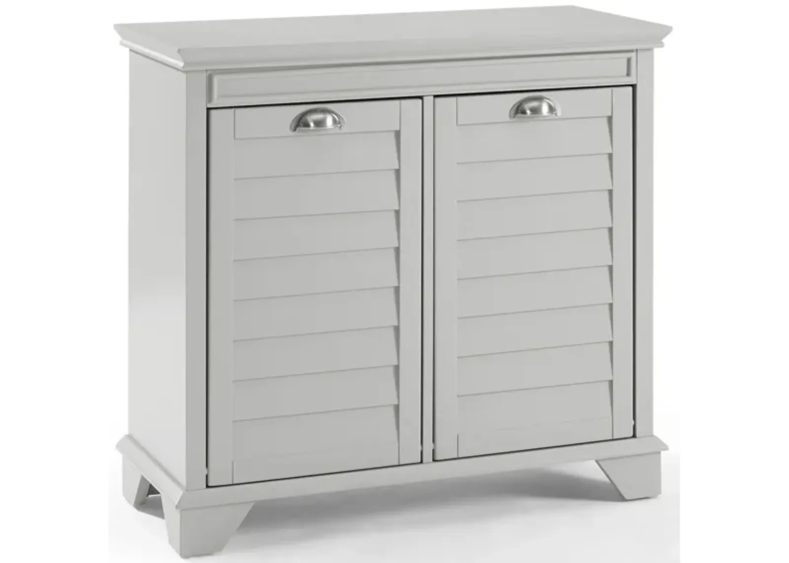 Lydia Linen Hamper in Gray by Crosley Brands