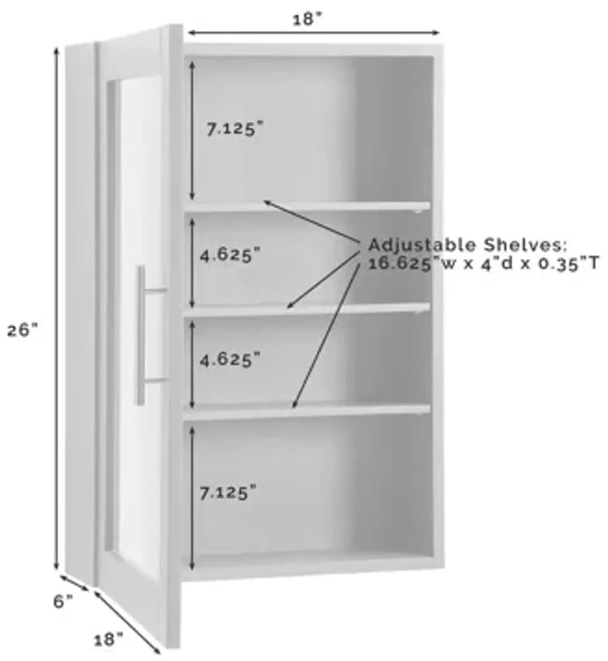 Savannah Mirrored Wall Cabinet