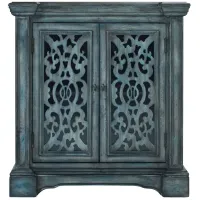 Maeve Accent Cabinet in Gray Blue by Coast To Coast Imports